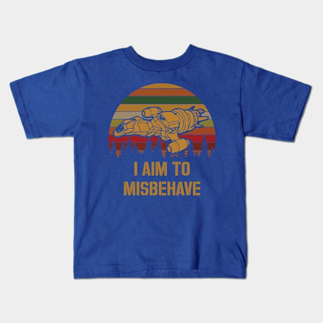 I aim to Misbehave 3 Kids T-Shirt by guyo ther